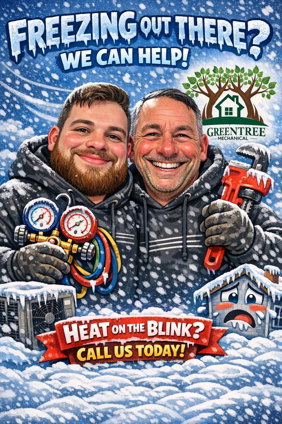 Greentree winter heating promotional artwork from Facebook
