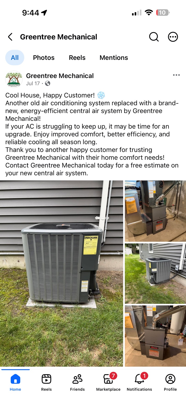 Central air: project update.