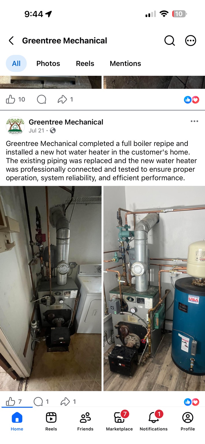 Boiler work: project update.