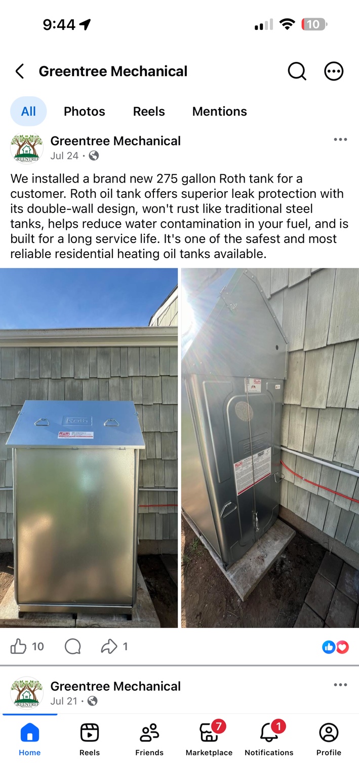 Oil tank: project update.